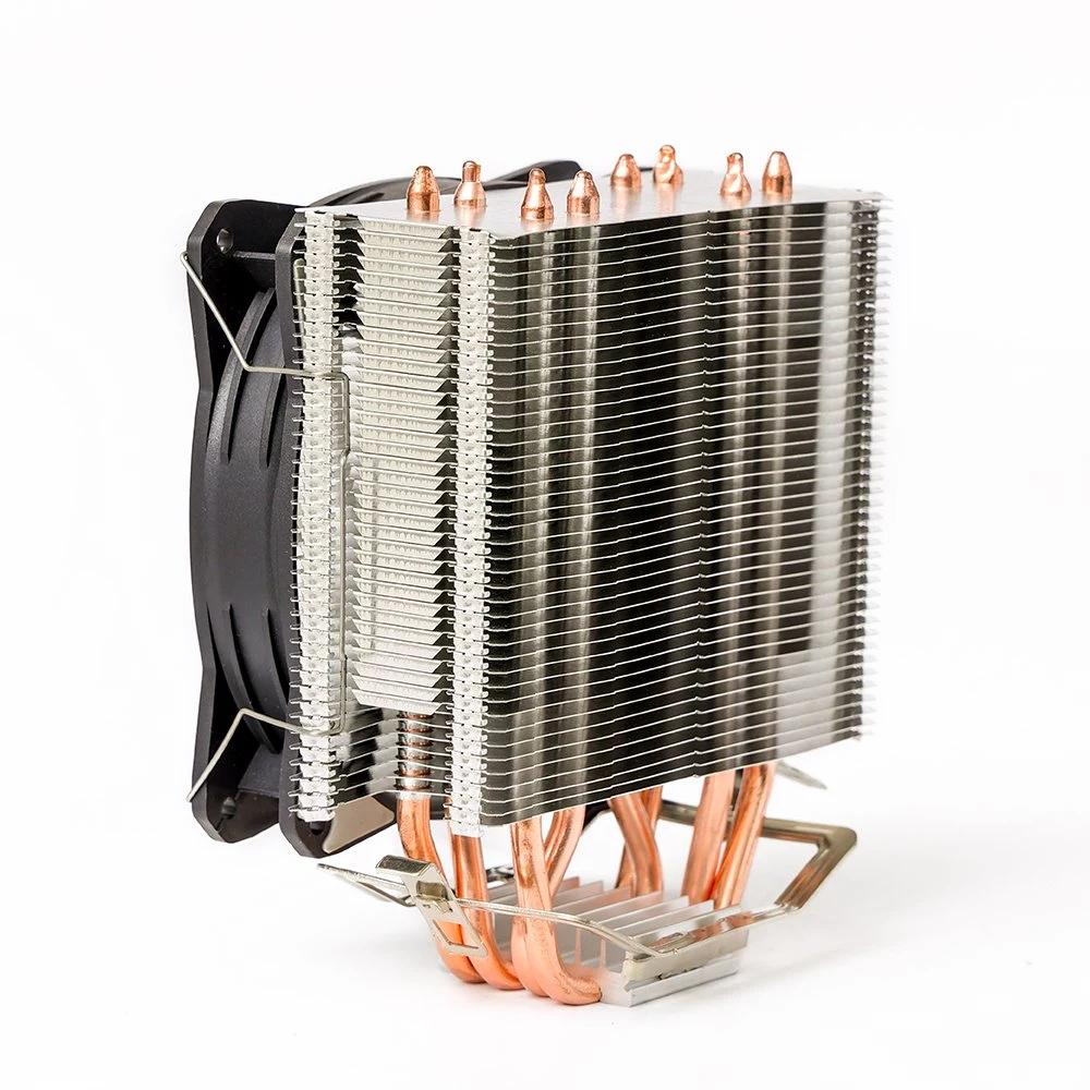 Four Copper Air-Cooled Heat Sink CPU Cooler Intel115X 1200 1366 AMD Am4 Am3 (+) Cooling PC Fan