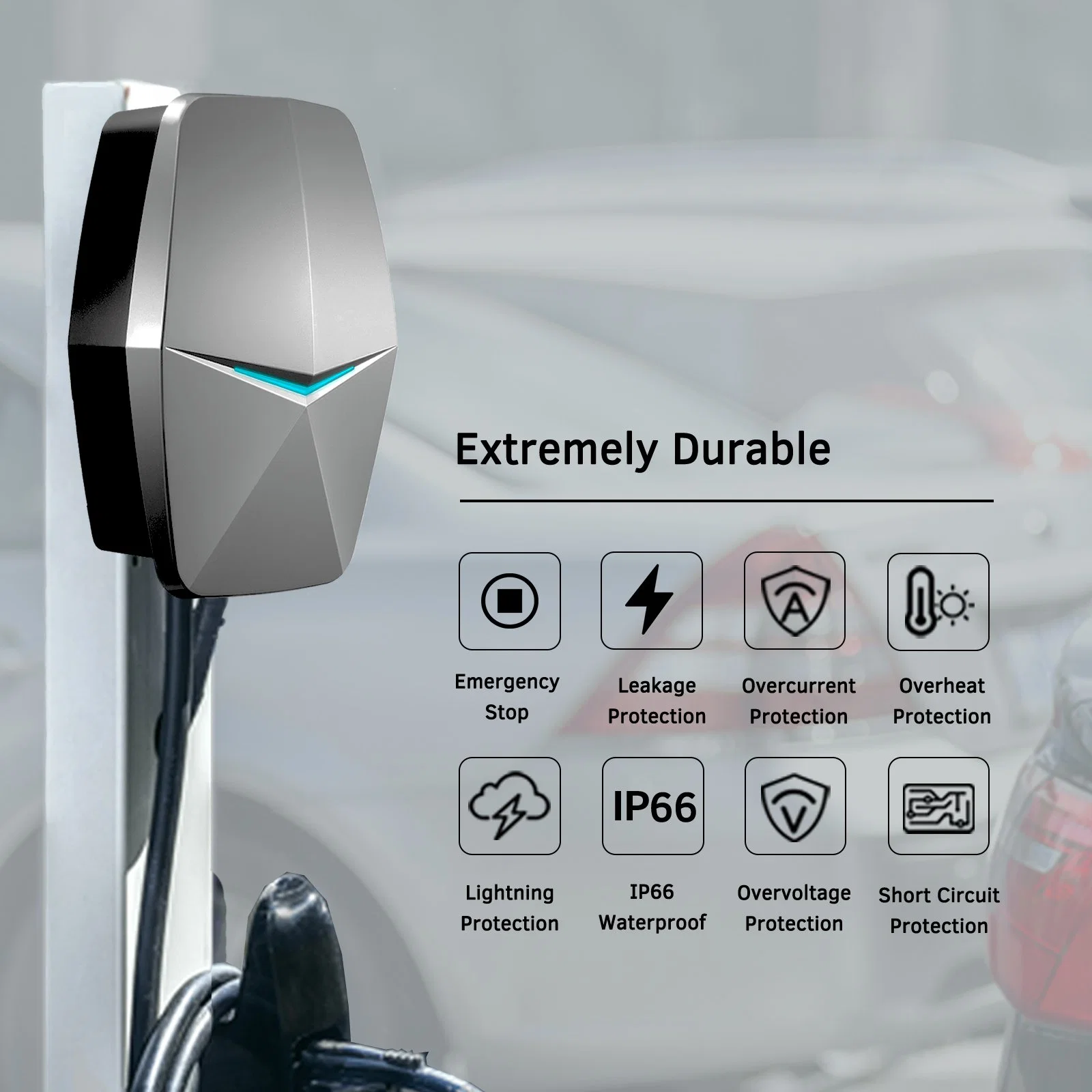 Zhida 7kw 32A EV/Electric Vehicle Charging Station Type 1with NEMA 14-50 Plug IP66