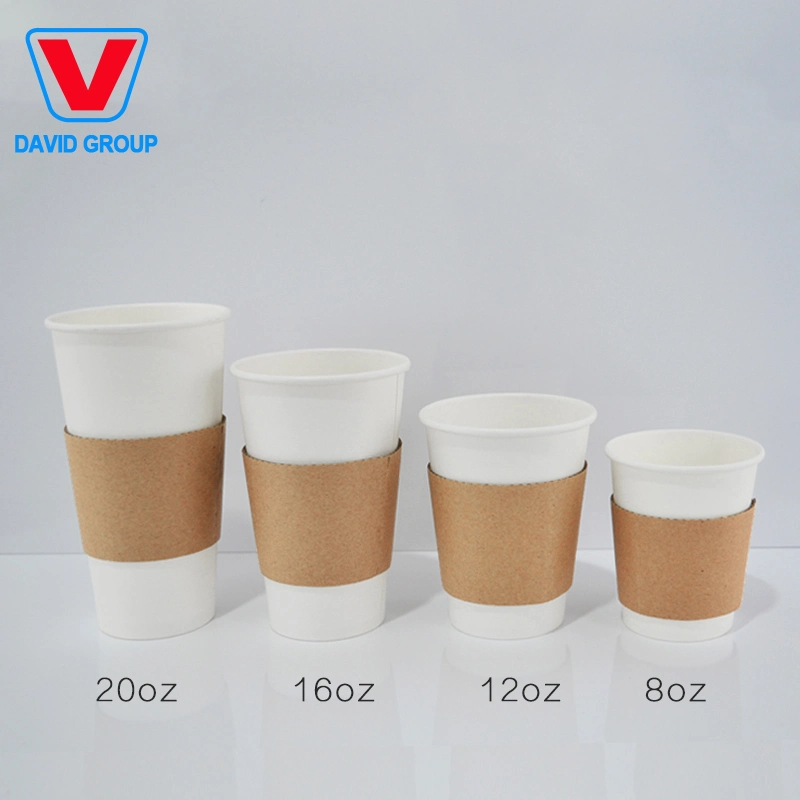 Umweltfreundliche Single-Layer-Papierbecher 8oz/14oz/12oz/16oz Coffee Drink Cup