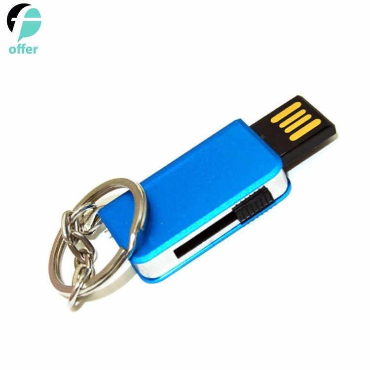 Lecteur Flash USB pouce 16 Go Memory Stick d'entraînement de pivotement de la conception de trousseau Mixcolor