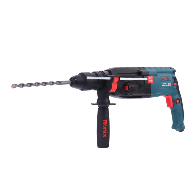 Ronix 2713 Corded Rotary Hammer Drill 28mm 220V Combination Rotary Hammer SDS Plus 4 Drills Case Set Rotary Hammer