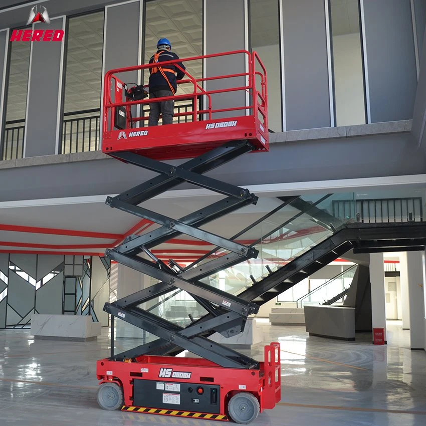 Movable Small Hydraulic Double Lift Table Window Cleaning Mechanical Aerial Work Platform Scissor Lift