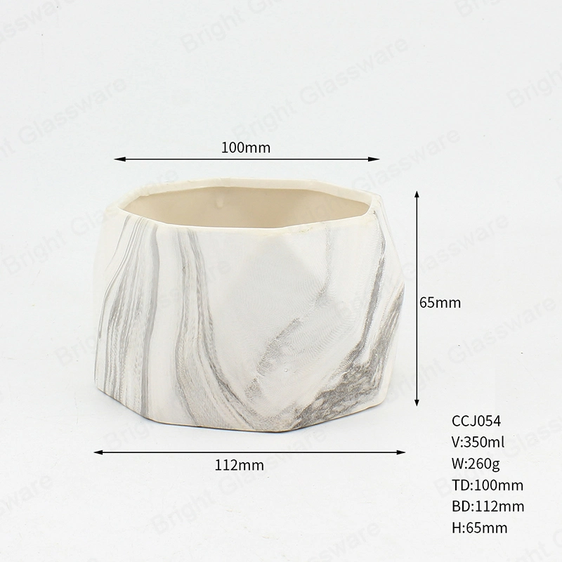 Popular Design Modern Wedding Decorative Candle Bowl Wholesale/Supplier Ceramic Candle Jar