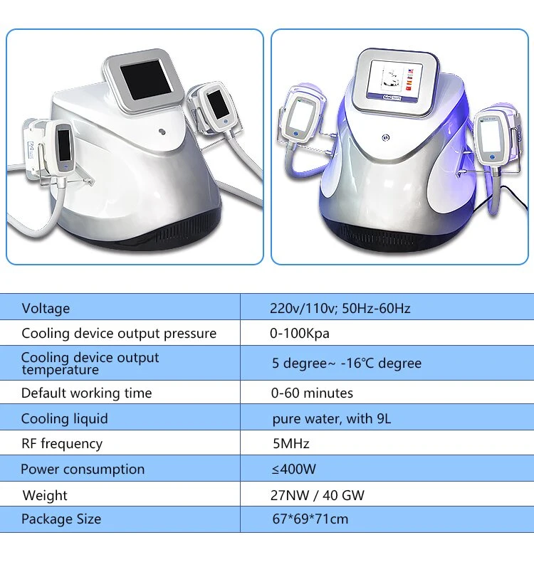 Máquina adelgazadora 2023 Cryo cuerpo forma 4 manijas 360 grasa Congelación