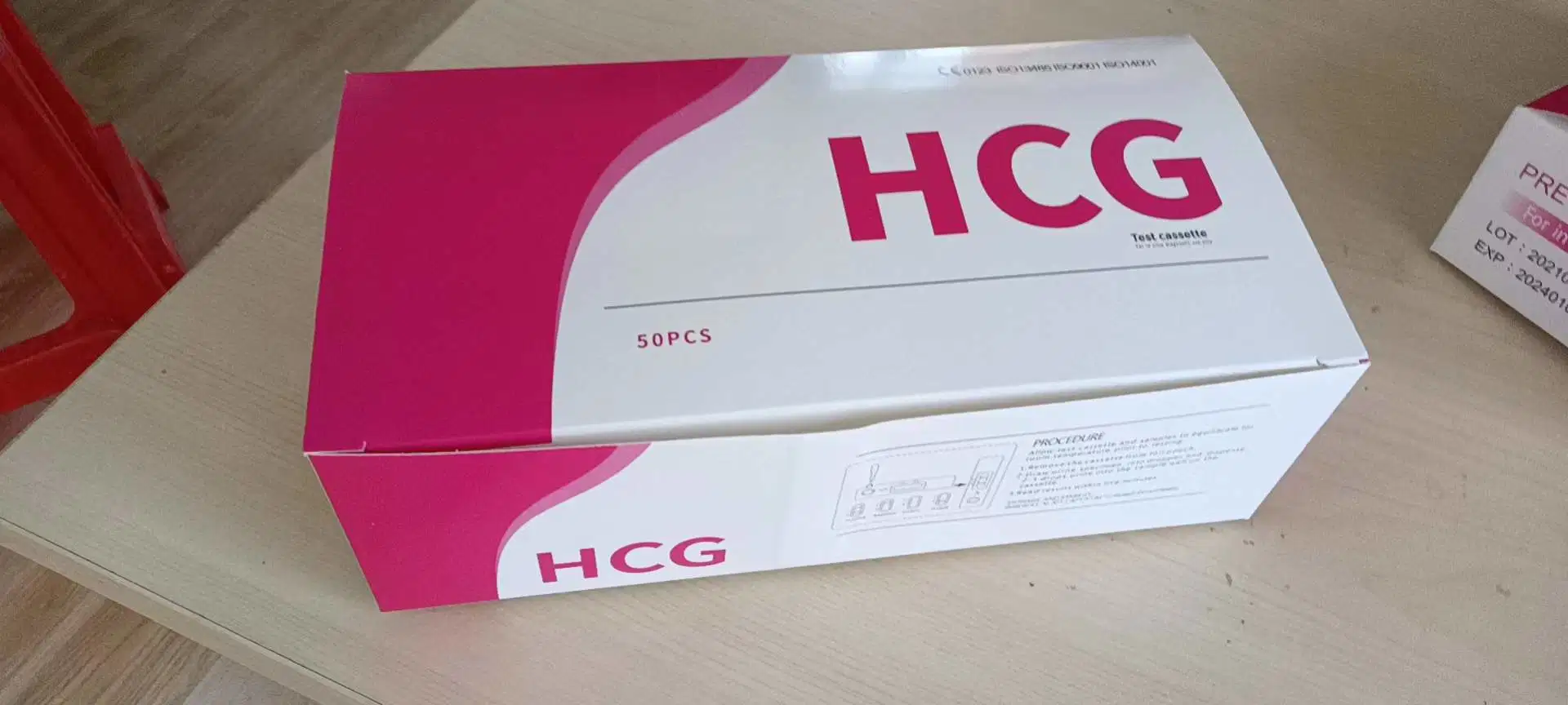 Prueba de embarazo HCG Kit casetes