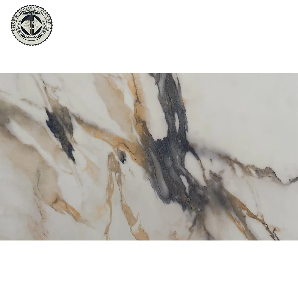 Calacatta Deluxy Large Size Porcelain Slab Calacatta Gold 3200*1600*12mm Large Sintered Stone