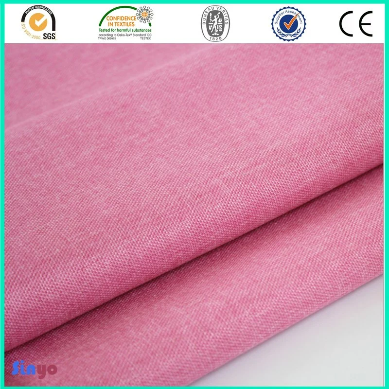 100% Polyester New Design Upholstery Fabric Linen Look Sofa Fabric Textile