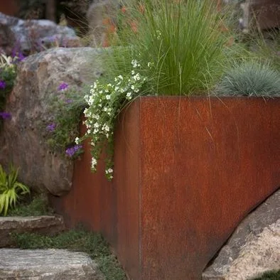 Corten Steel Planter Flower Pot