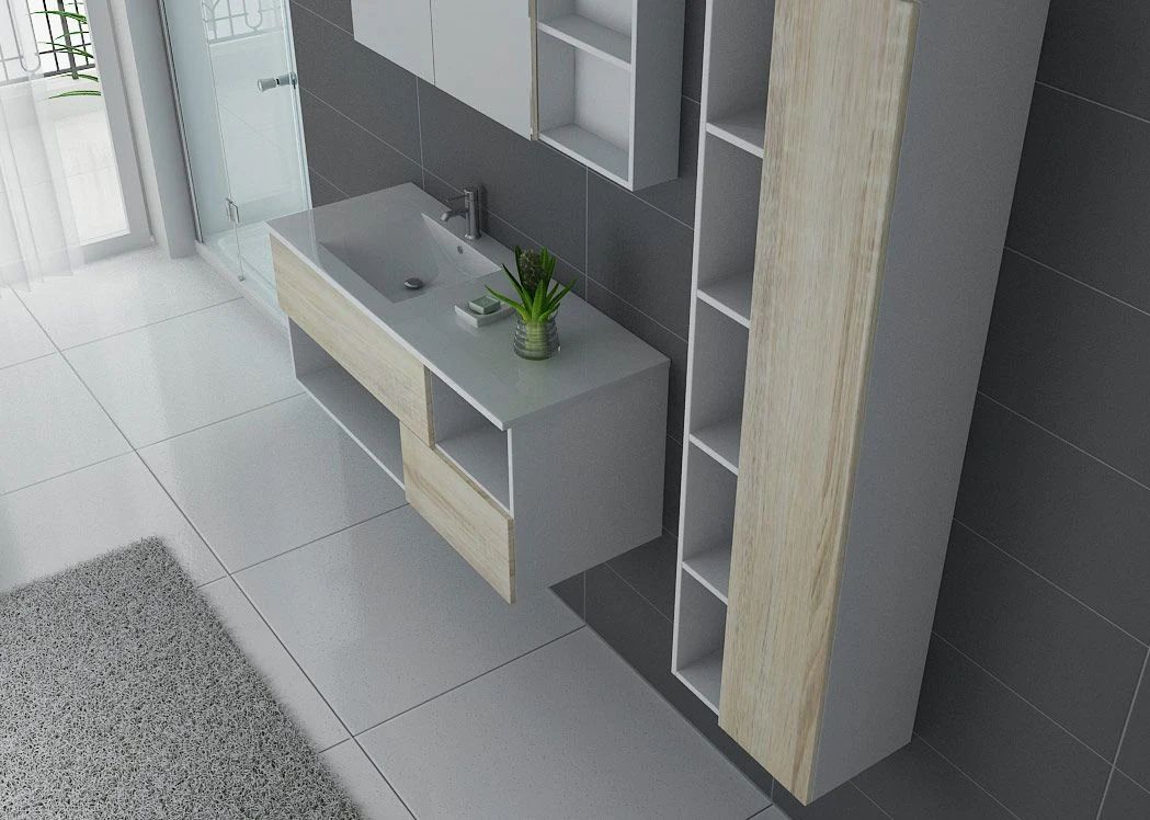 Wall Hung Bathroom Cabinet Vanity 120cm Bathroom Furniture Set with 1 Washbasin