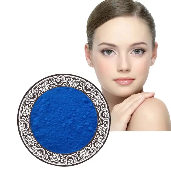 Cosmetic Ingredients Blue Copper Peptides Powder Ghk-Cu Ghk Cu Copper Peptide