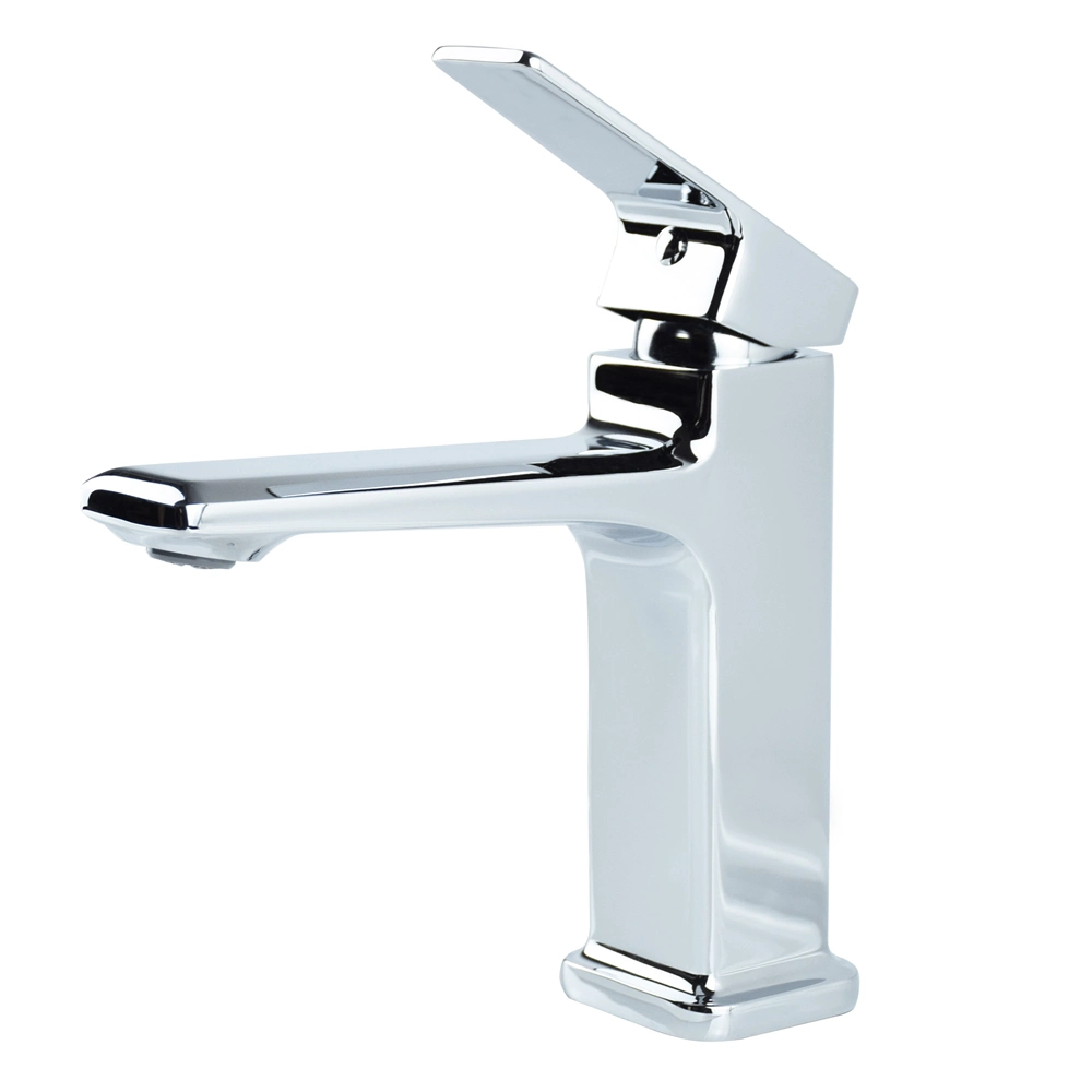 Bathroom Chrome Rectangular Sink Tap Basin Faucet Mixer