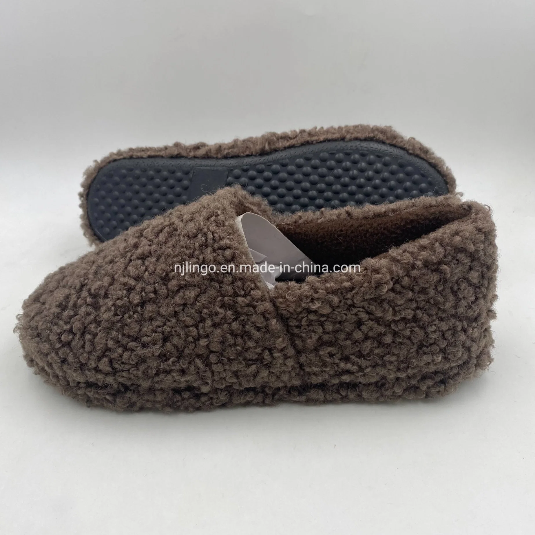 Home Men Curly Sherpa Thermal Indoor Slippers Casual Shoes