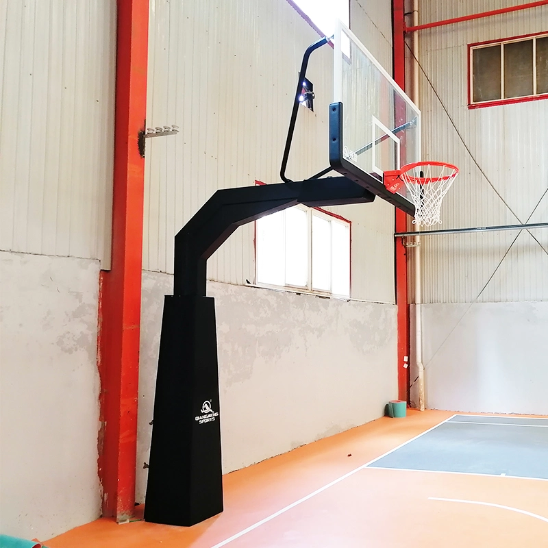 Planche arrière en verre trempé professionnel pour panier de basket de 10 pieds à vendre.