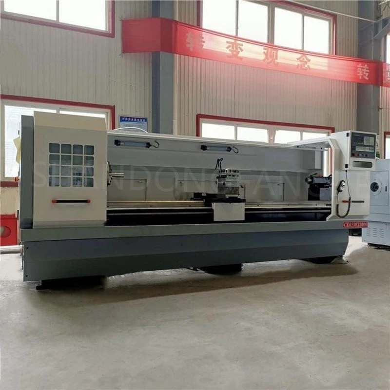 Ck6150 CNC Lathe Metal Cutting Large Aperture Hard Rail Horizontal (فتحة العدسة الكبيرة) أداة ماكينة التشغيل الآلي