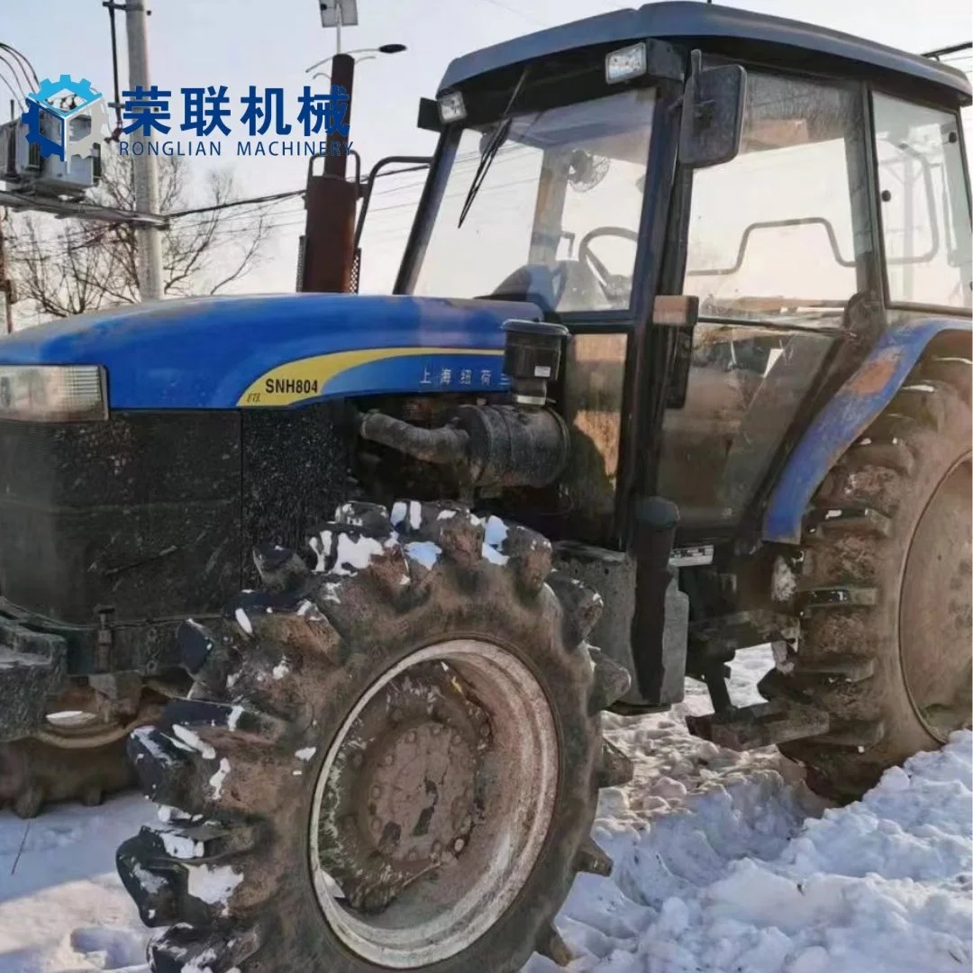 Seocnd-Hand New Holland Transportation Agricultural Machinery 4 Wd Tractor with Front Loader