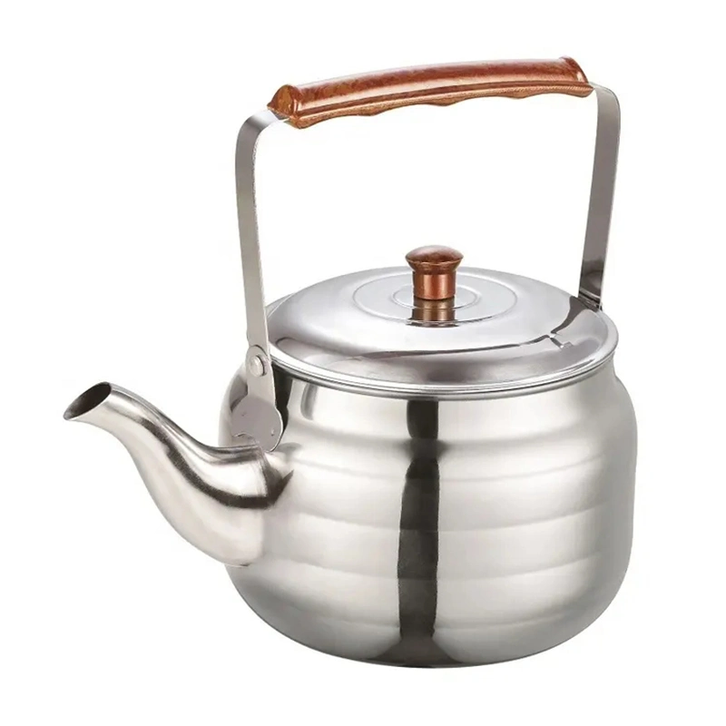 Fábrica OEM Acero inoxidable Árabe té agua Hervidor de agua Decorativo turco Juego de teapot 0,5/0,75/1,0/1,5/2,0L