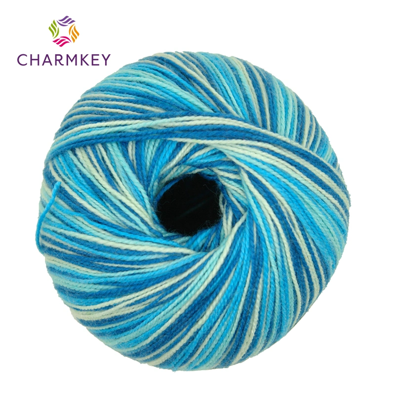 Hilo Mezclado De Poliester Acrilico PARA Sueter Y Bufanda, High quality/High cost performance  Dyed Mixed Color Acrylic Polyester Blended Yarn