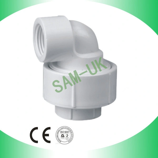 Plastic PVC Female Union with Elbow