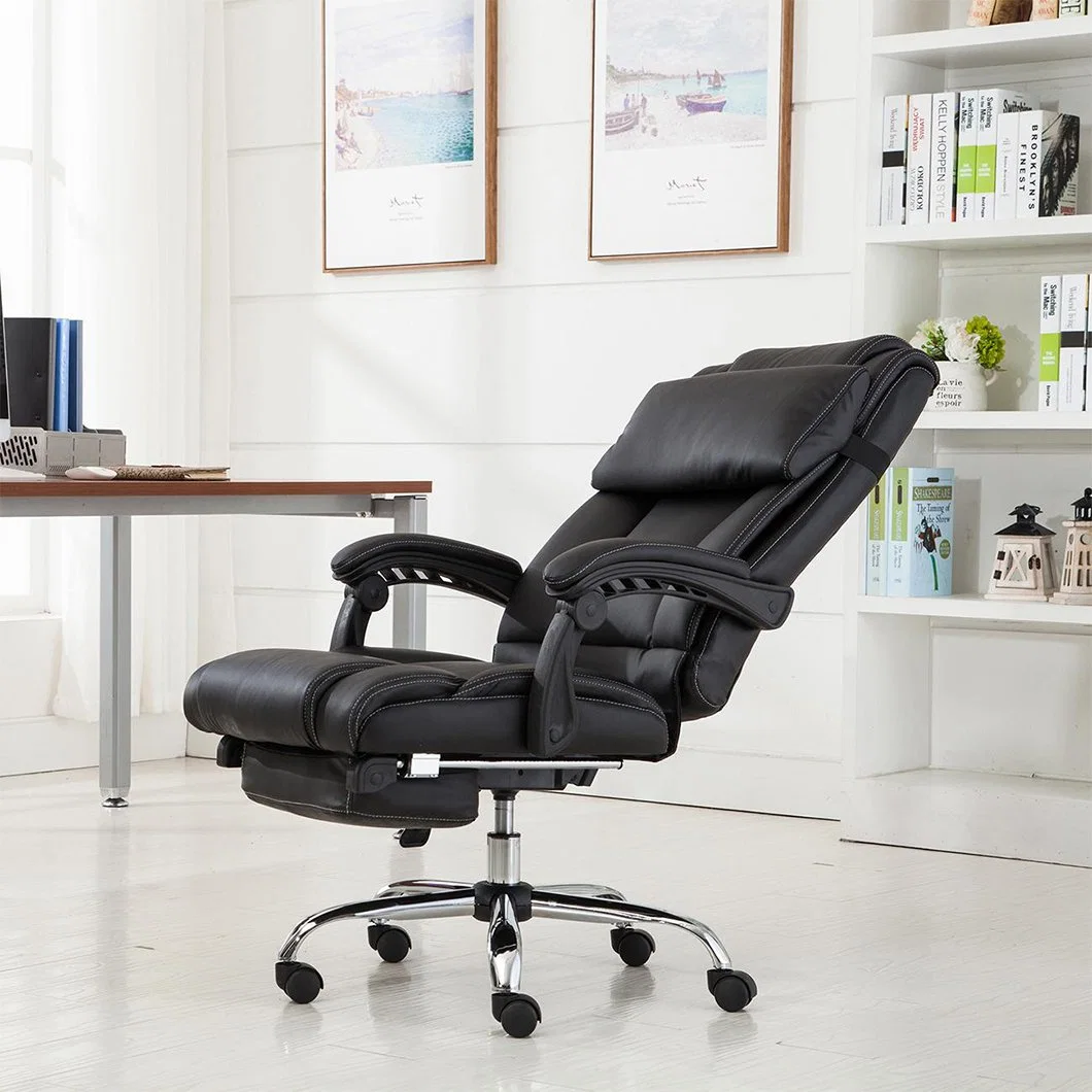 La mode Boss Massage sur chaise de bureau d'entreprise Retour à la maison d'inclinaison ordinateur fauteuil pivotant en cuir Président Président