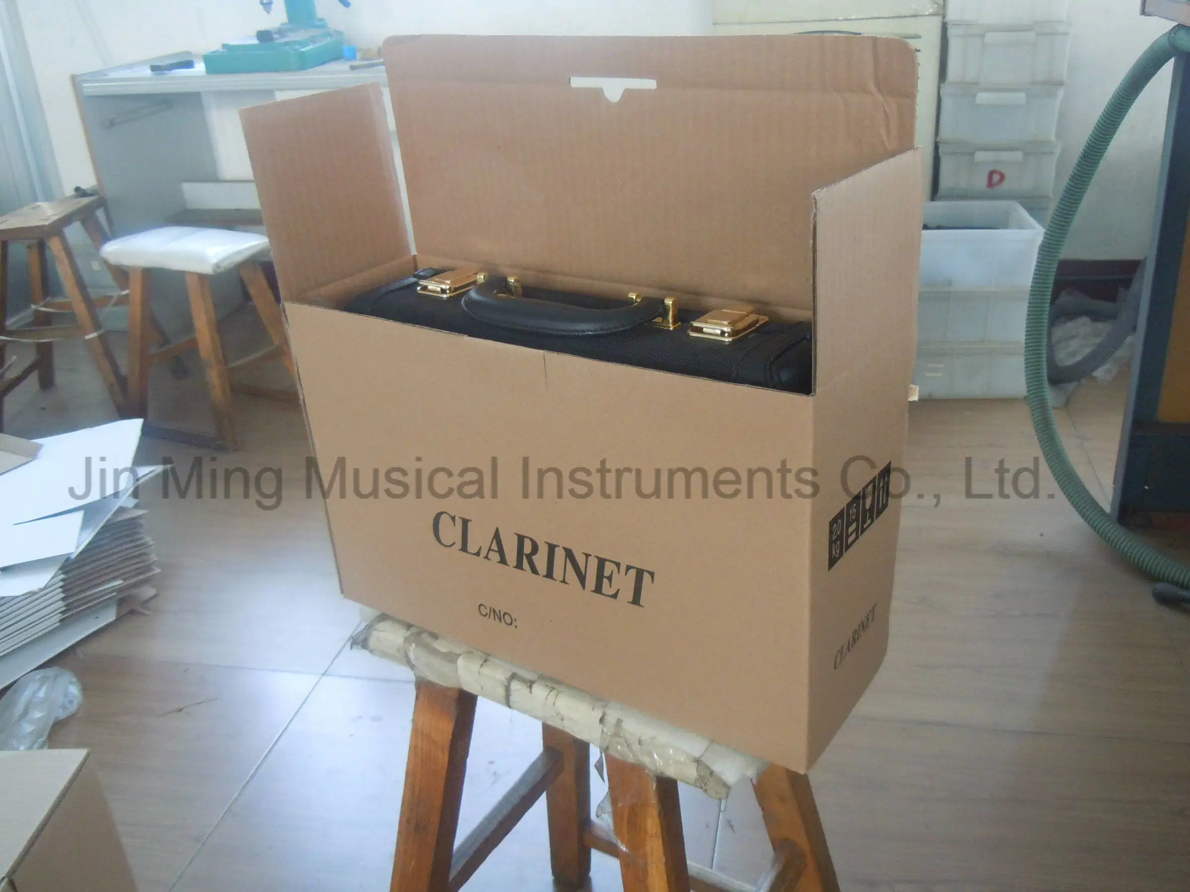 Comercio al por mayor de madera de ébano clarinete clave /18 /chapados en plata.