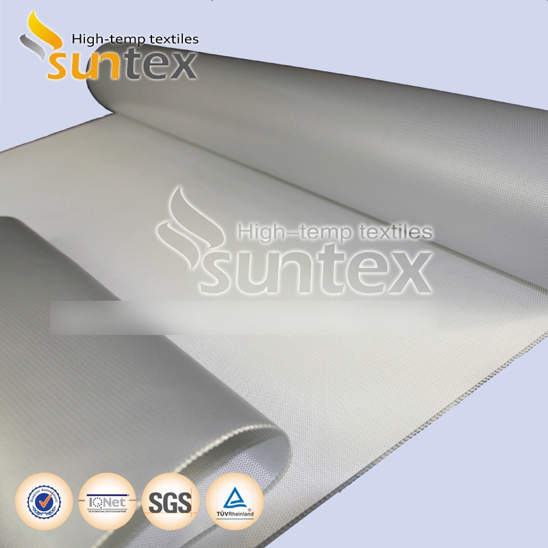 Gray Single Side Silicone Coated Glass Fiber Fabric Roll