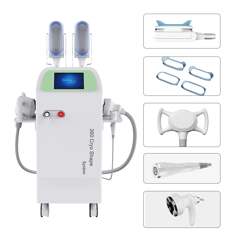 Haut de page Produits tendances Cryolipolysis 360 multifonction entourant le refroidissement de la cavitation de graisses RF dépose système de congélation