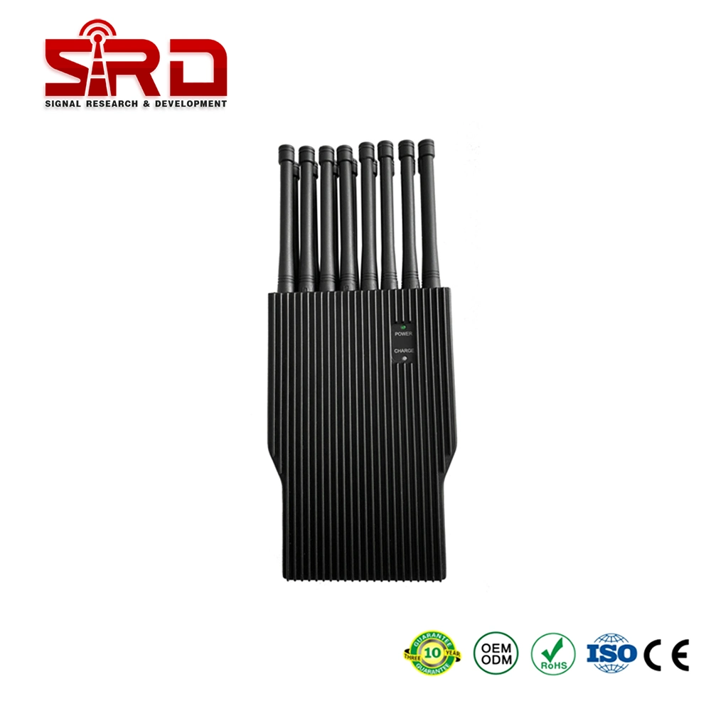 16W High Power integrierte Batterie Wireless Signal Jammer Lojack WiFi Bluetooth Handy Netzwerk Blocker