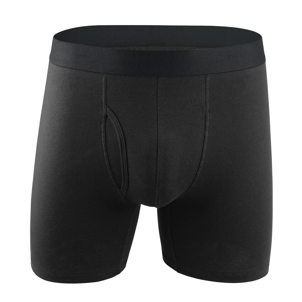 Underwear Manufacturer High Quality Elastic Waistband Solid Men Boxer