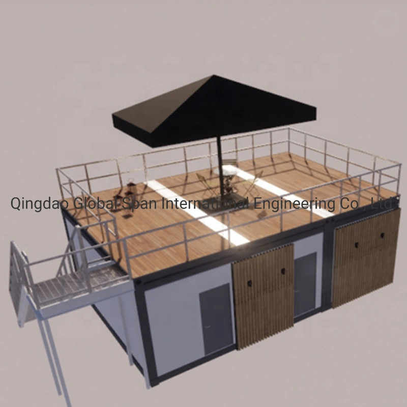 Prefab Steel Structure Modular Luxury Prefabricated 20FT or 40FT Shipping Container House/Living House/Office/Kitchen/Bathroom Living