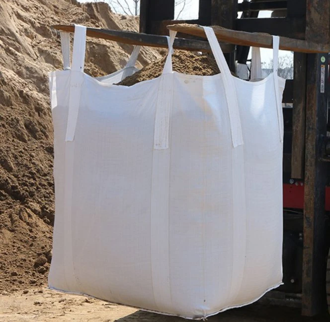 100% Polypropylene 1000kg 1500kg FIBC Plastic 1 Tonner Jumbo Big Bulk Bag for Lime Mineral Agriculture Fertilizer Chicken Animal Feed