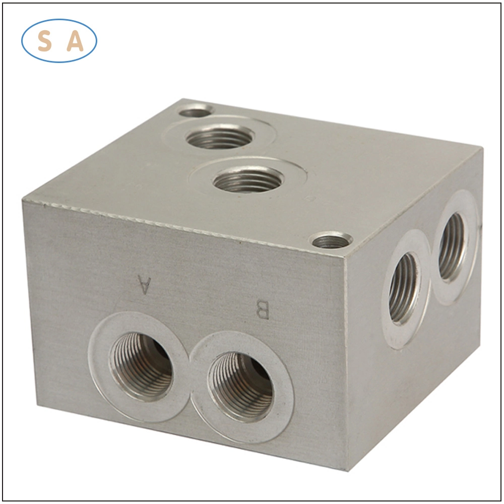 Customized CNC Machining Hydraulic Manifold Relief Integrated Valve Block for Truck Machine