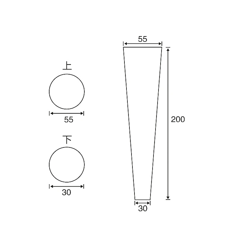 High quality/High cost performance  Taper Wood Leg Accessories for Sofa