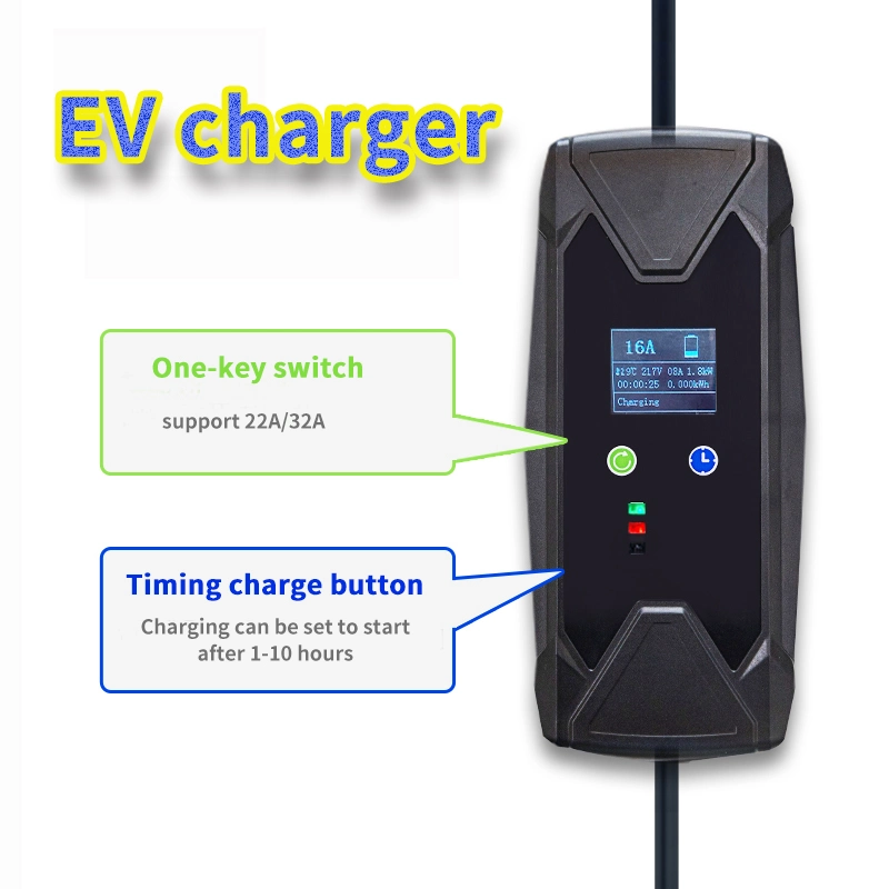 7kw Electric Auto mur de montage au sol de la station de charge pour une nouvelle Énergie Automobile