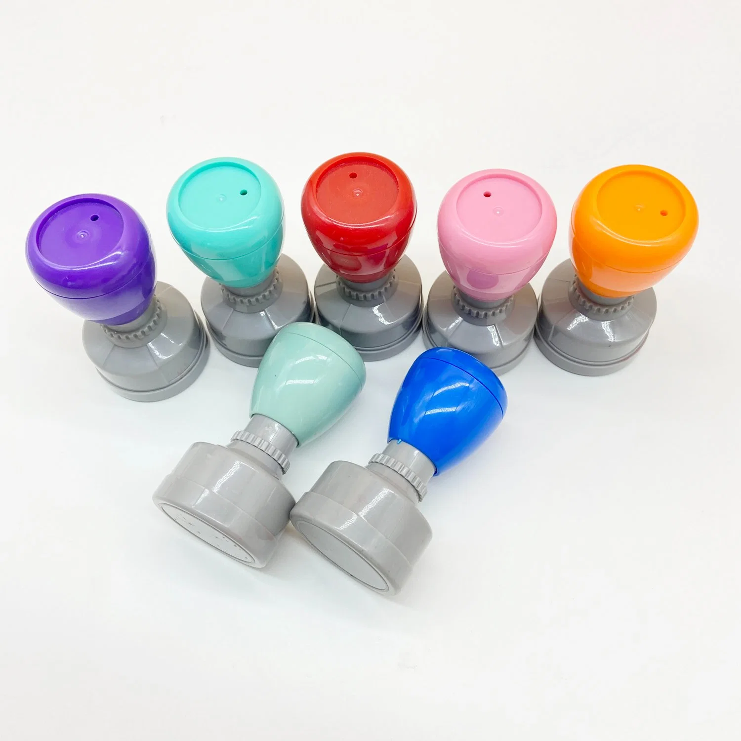 Colorful Durable High quality/High cost performance Small Flash Rubber Stamp Round Stamp