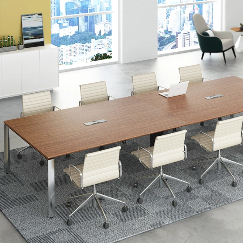 Venda a quente Escritório de madeira mesa da sala de design moderno 10 Pessoa Mesa de conferência