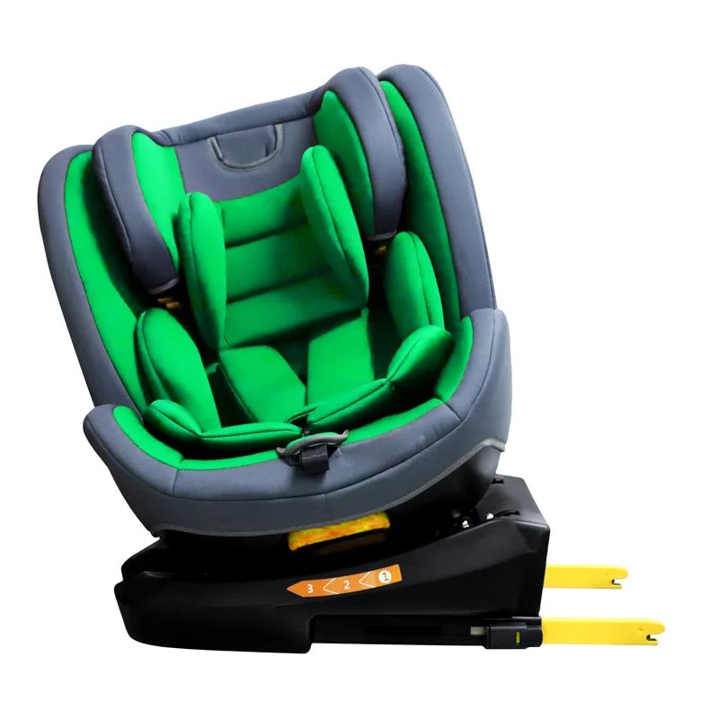 Barata precio competitivo de 0 a 12 años de giro de 360 coches de bebé asientos de seguridad con Isofix + pestillo a la venta