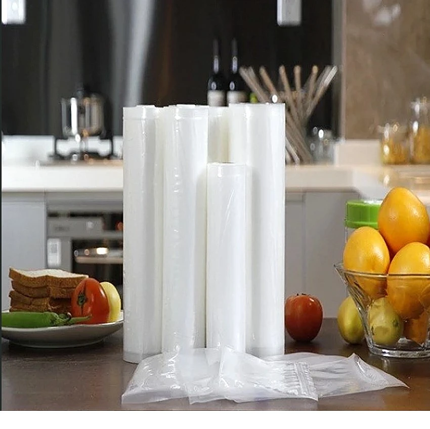 BPA Free Food Packaging Embossed Vacuum Sealer Roll Bag Household