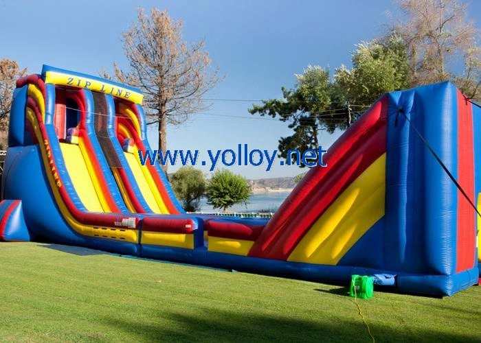 Classic Mobile Inflatable Zip Line for Amusement