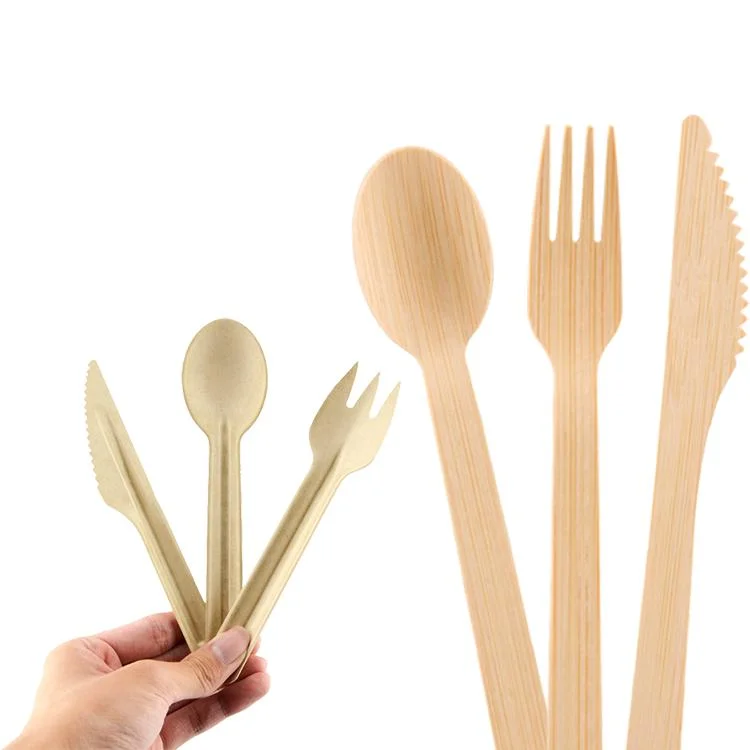 Bamboo Cutlery Tableware Cutlery Organizer Kitchen Disposable Plastic Tableware for Restaurant