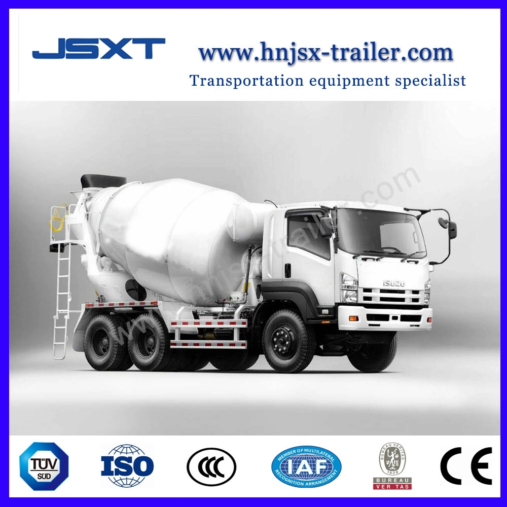 Jushixin 6X4 8-12 mètre cube de béton camion mélangeur de matériel de construction