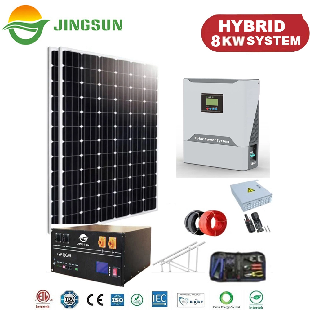 CE ISO 10kw 10kVA Hybrid Solar System with Battery for Medical Equipment