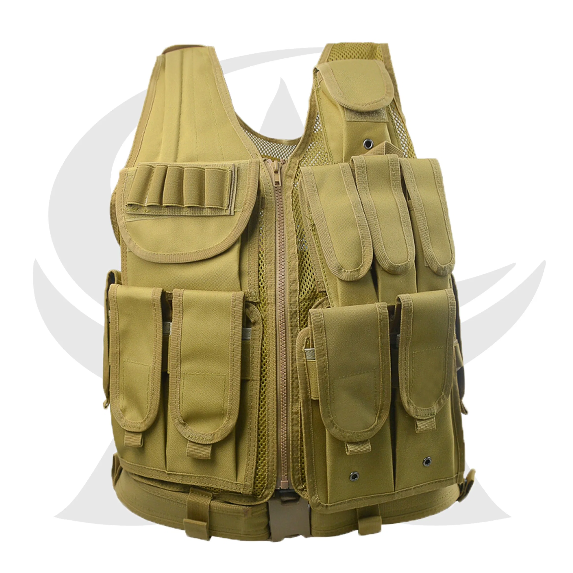 Impermeable ligero 1000d estilo militar de nylon suave Chaleco Chaleco Chaleco Militar portador de la placa de Tácticas