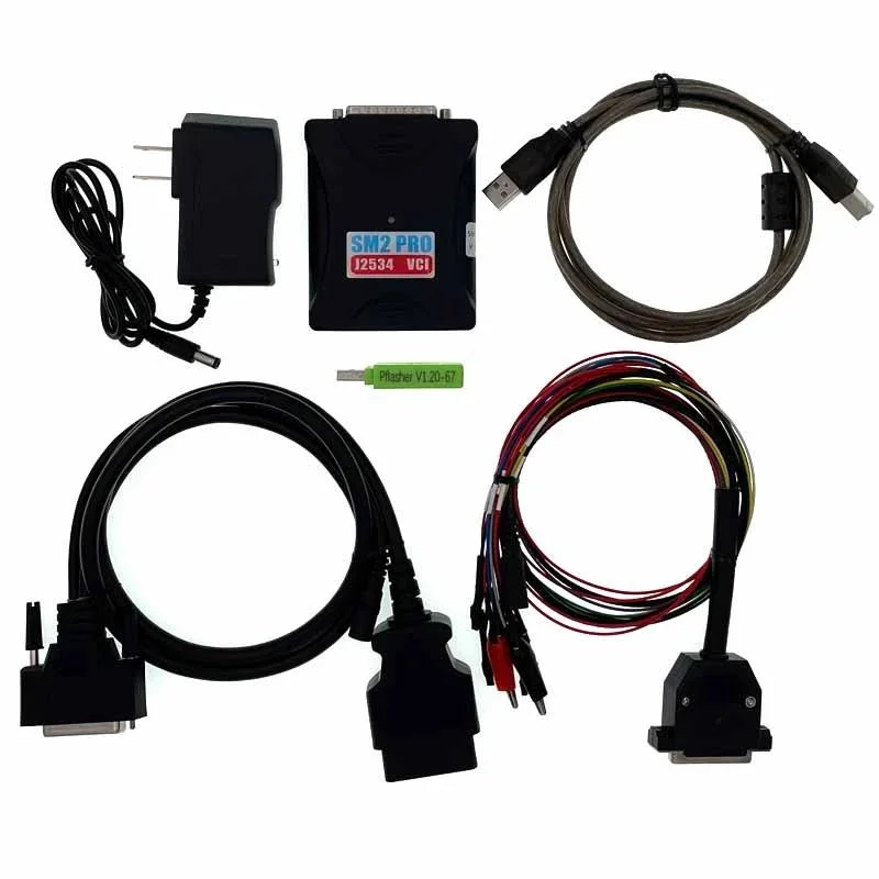 ECU Programmer Read Write ECU Tool Sm2 PRO J2534 Vci Support Checksum and Pinout Diagram 67in1 Update Version of Flash Bench OBD