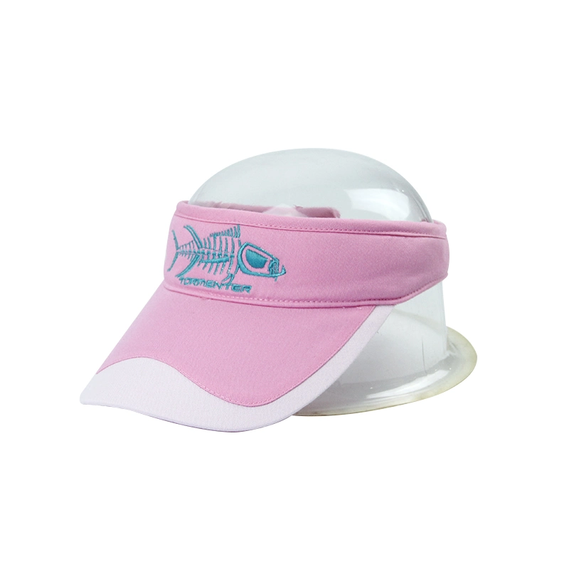 Comercio al por mayor de las mujeres de buena calidad al aire libre del 100% algodón bordado Logo Unisex Multi-Panel ajustable ala curvada Parasol Hat