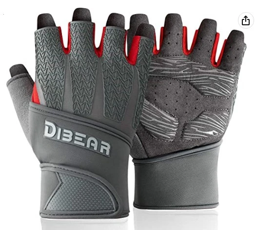 Dibear Half Finger Bicycle Gloves with Padded Protection Breathable Anti-Slip for Mountain Gloves Unisex Women Bike Cycling Gloves for Men