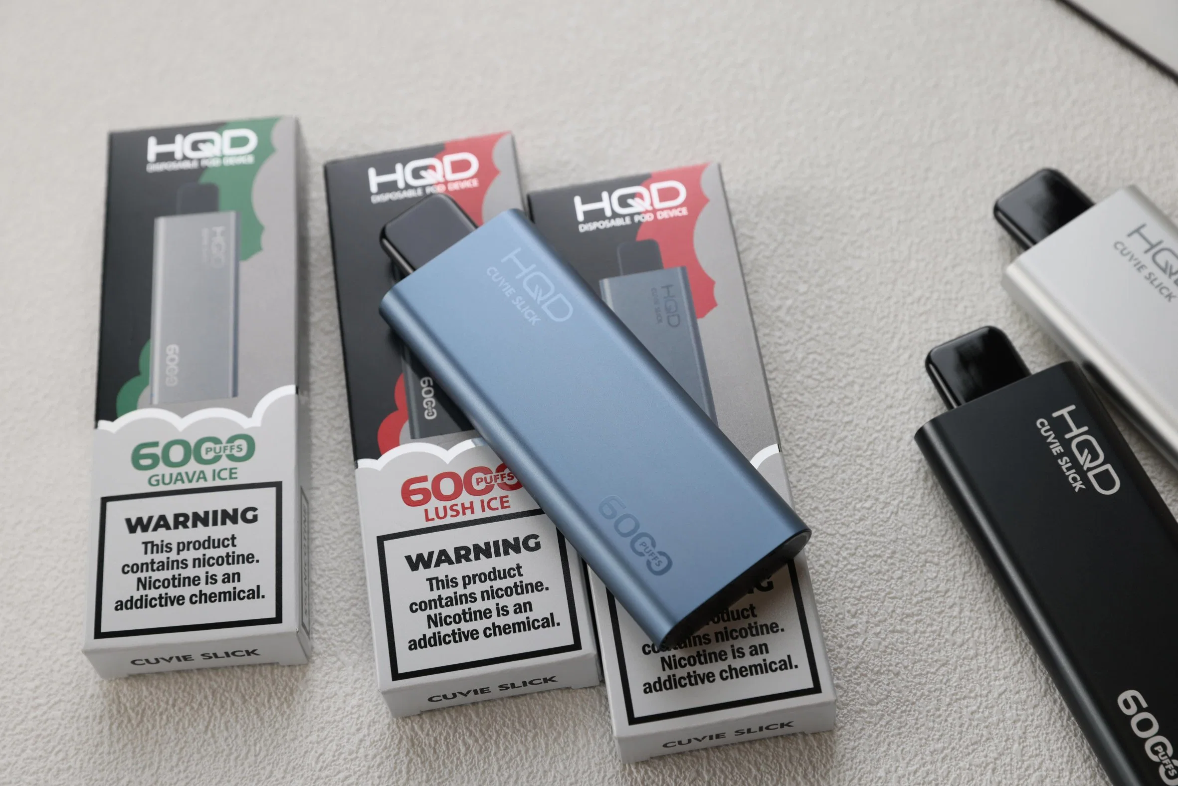 2023 Newest Disposable Vape Hqd Electronic Cigarette 6000puff Atomizer Sample Available