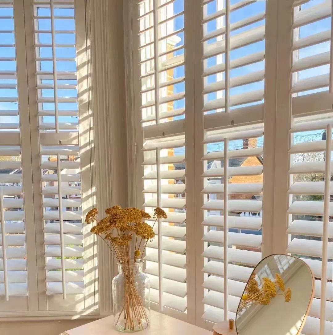 Bay Window Faux Wood Wooden Shutter