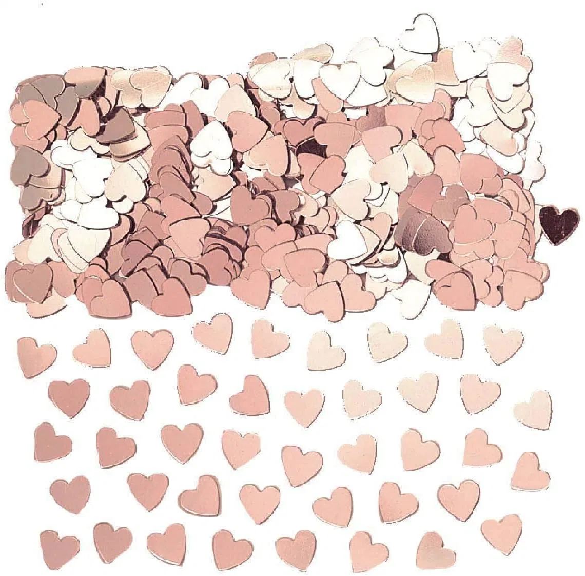 Rose-Gold Metallic Glitter Folie Confetti 8mm Runde Pailletten Hochzeitsdekoration Festival Party Supplies Weihnachtsfeier Gefälligkeiten