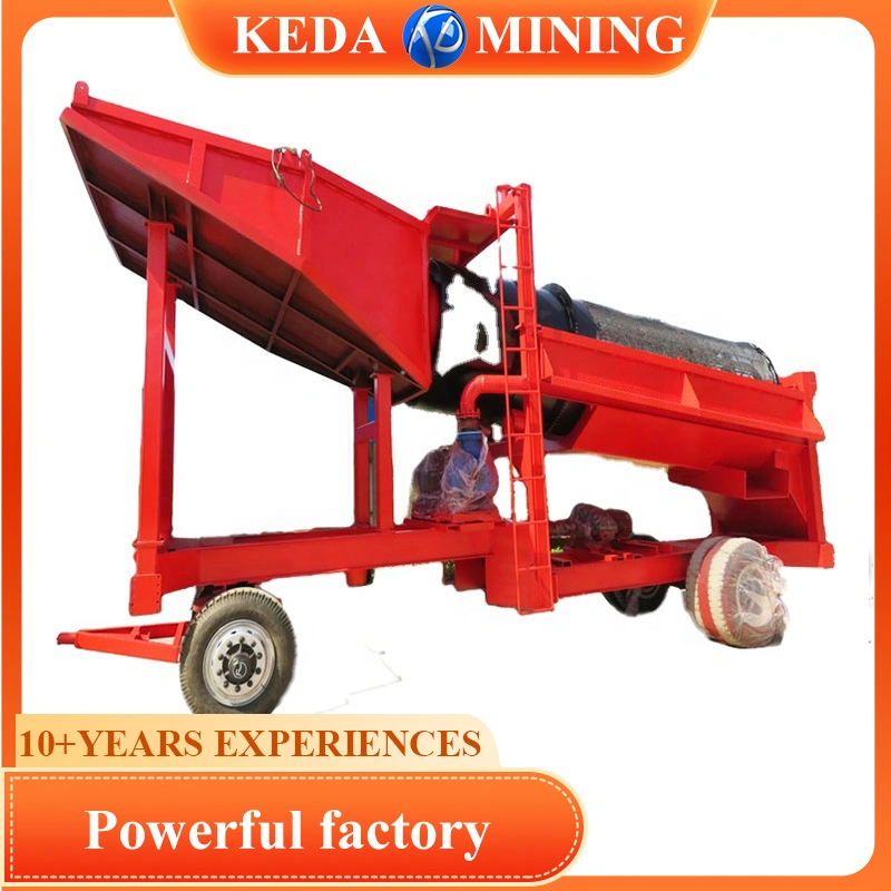 Keda Placer Gold Gravity Separator Mining Equipment Ore Processing Trommel Screen Diamond Wash Plant