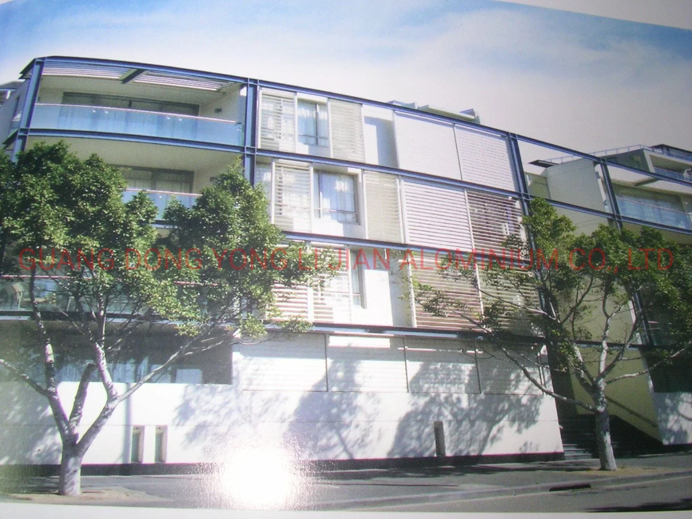 Modern Design Aluminum Tempered Tinted Full Double-Glazed Glass Curtain Wall System